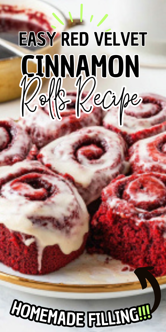 Easy Red Velvet Cinnamon Rolls