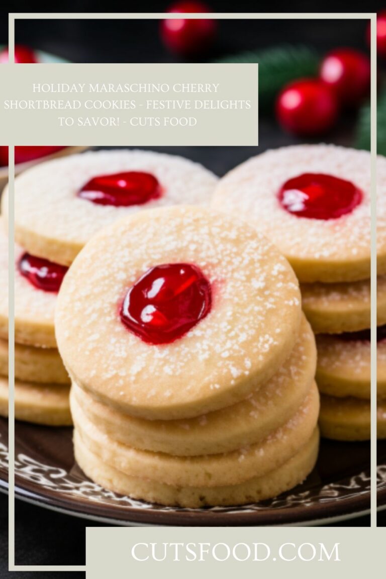 Holiday Maraschino Cherry Shortbread Cookies – Festive Delights to Savor! – Cuts Food