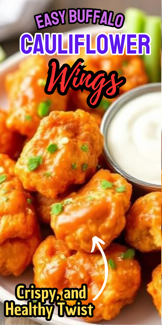 Easy Buffalo Cauliflower Wings
