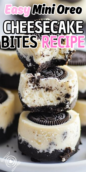 Easy Mini Oreo Cheesecake Bites