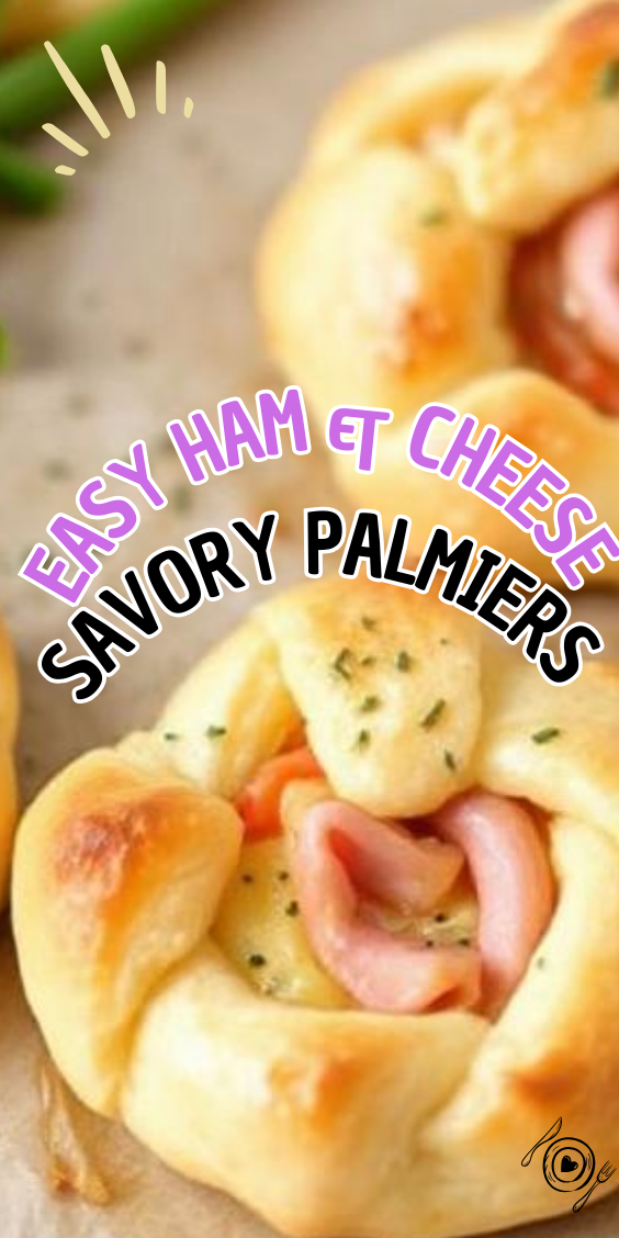 Easy Ham & Cheese Savory Palmiers