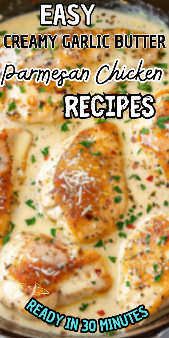 Easy Creamy Garlic Butter Parmesan Chicken