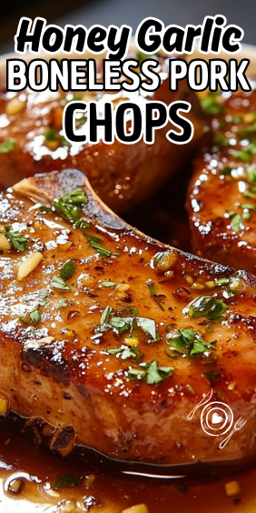 Easy Honey Garlic Boneless Pork Chops