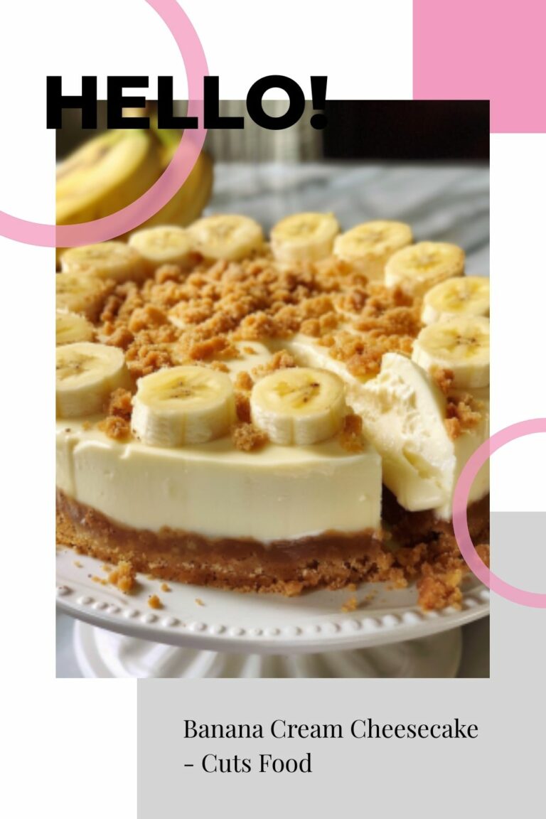 Banana Cream Cheesecake – Cuts Food