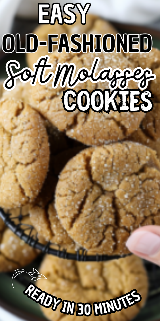 Easy Old-Fashioned Soft Molasses Cookies