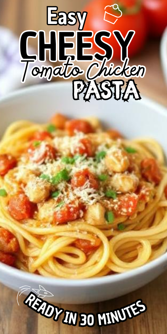 Easy Cheesy Tomato Chicken Pasta