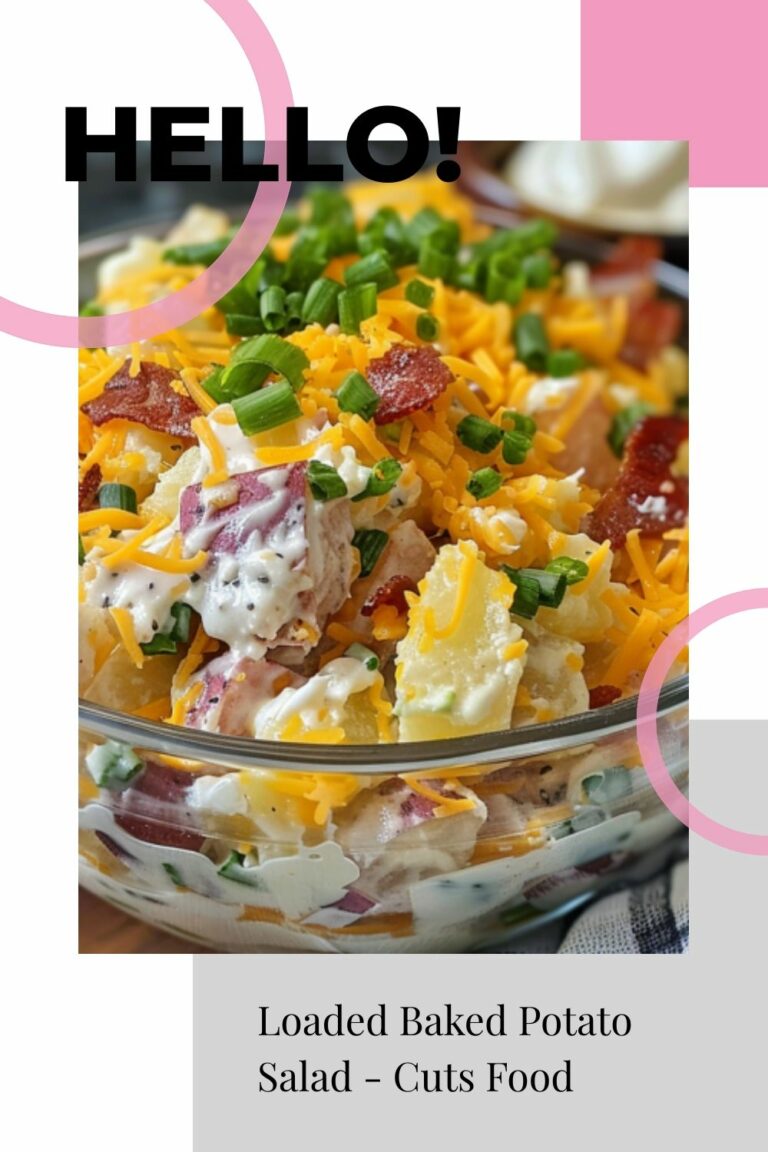 Loaded Baked Potato Salad – Cuts Food