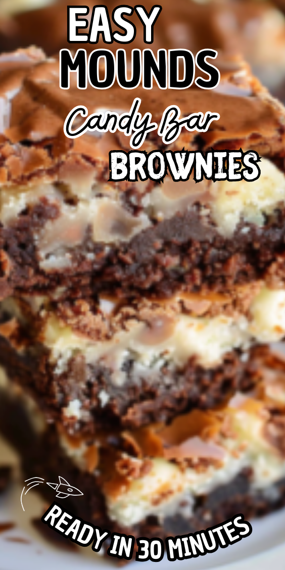 Easy Mounds Candy Bar Brownies