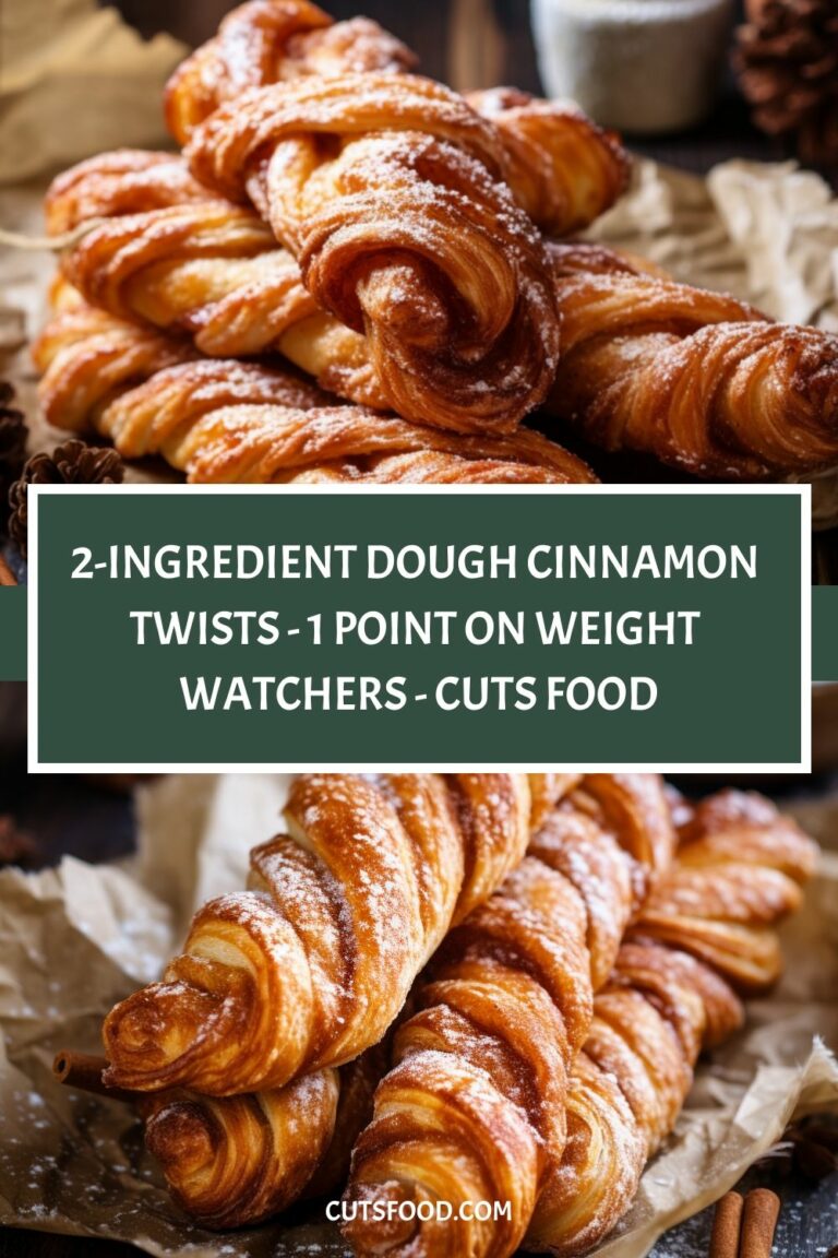 2-Ingredient Dough Cinnamon Twists – 1 Point on Weight Watchers – Cuts Food