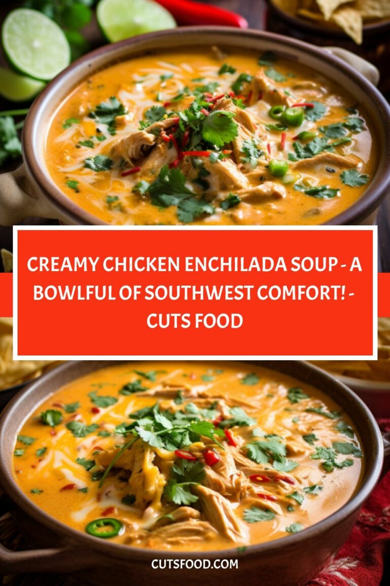 Creamy Chicken Enchilada Soup – A Bowlful of Southwest Comfort! – Cuts Food