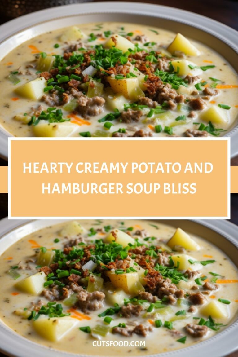 Hearty Creamy Potato and Hamburger Soup Bliss