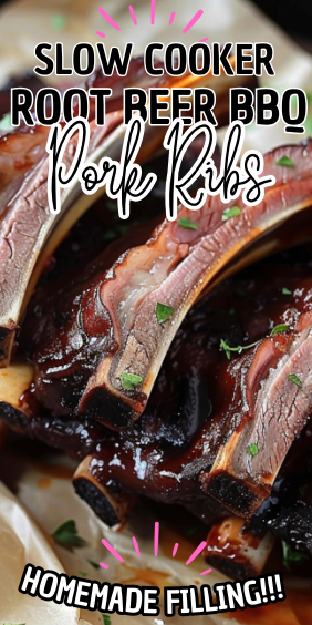 Slow Cooker Root Beer BBQ Pork Ribs