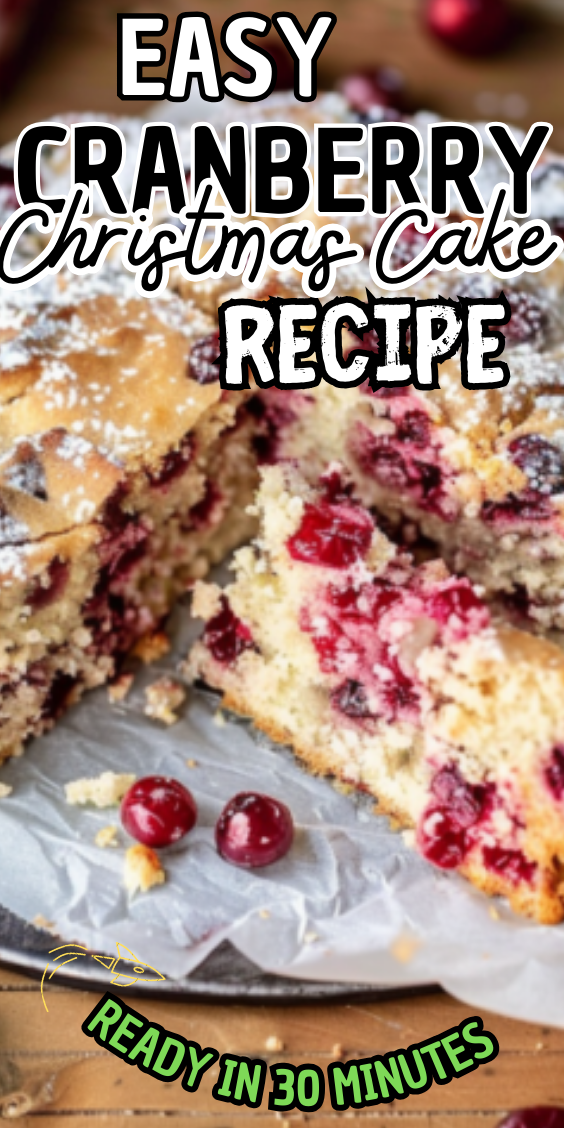Easy Cranberry Christmas Cake