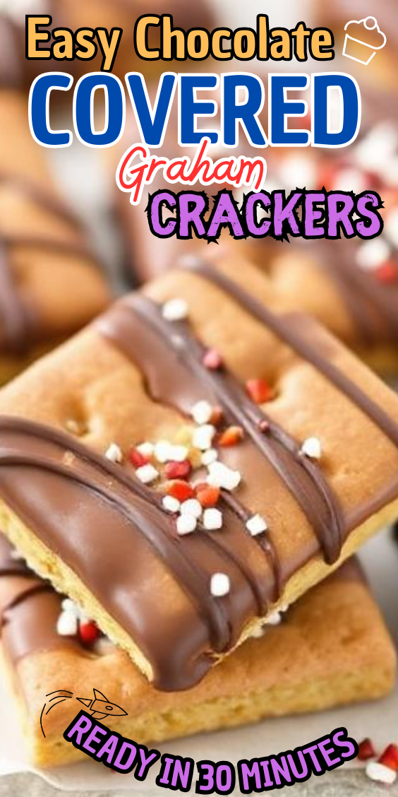 Easy Chocolate Covered Graham Crackers