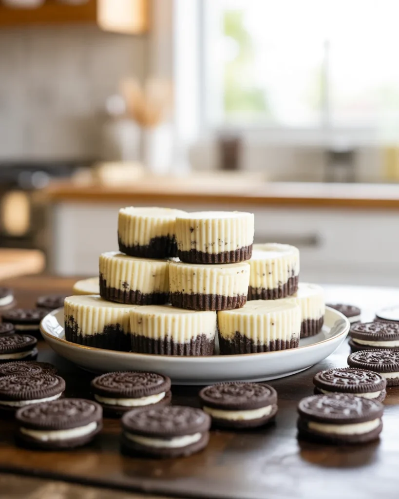 Easy Oreo Cheesecake Bites — No Bake Mini Dessert