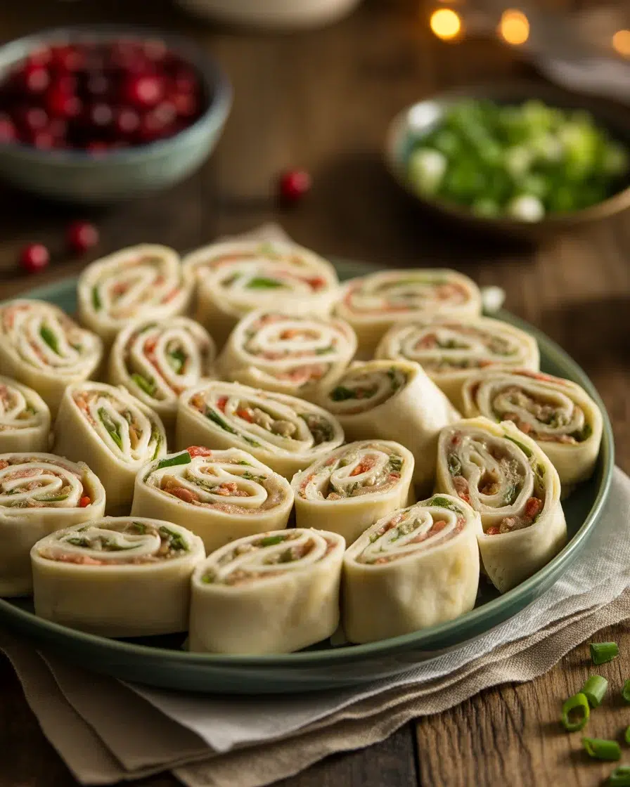 Easy Christmas Appetizers — Cranberry Roll Ups