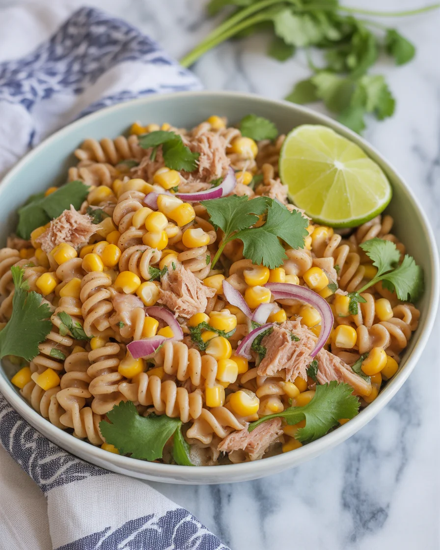 Easy Mexican Street Corn Pasta Salad