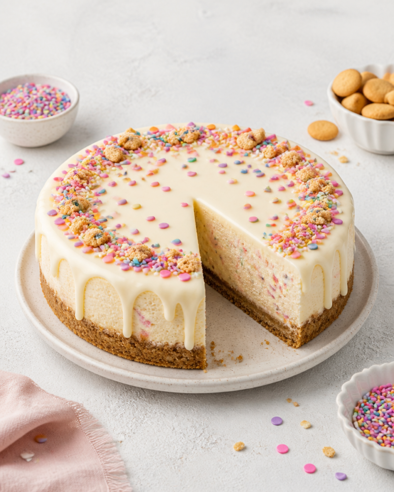 Easy Sugar Cookie Cheesecake