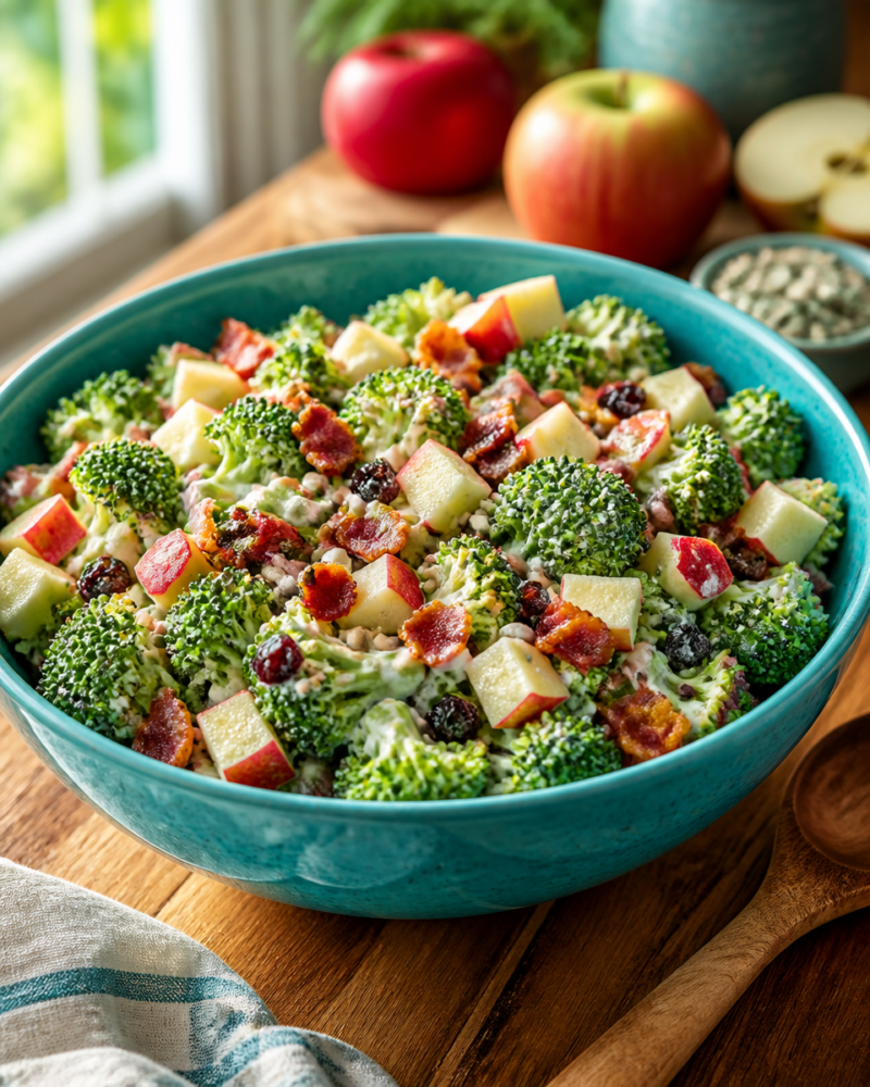 Easy Broccoli Apple Salad — Honeycrisp Crunch