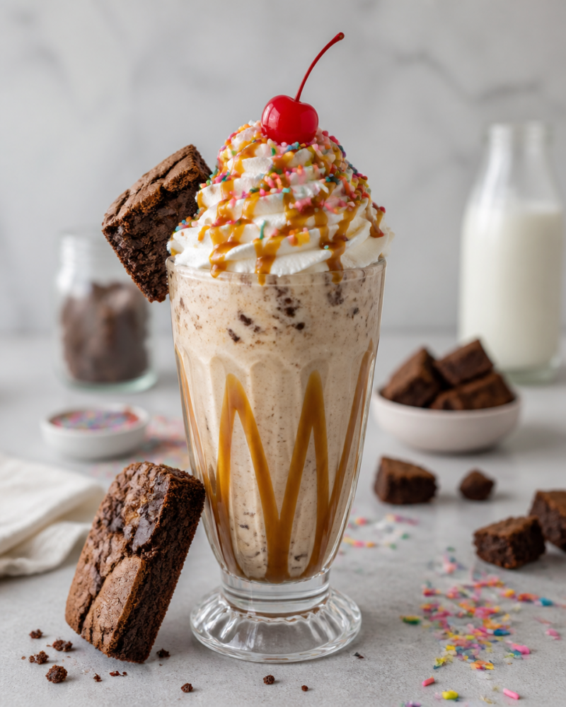 Easy Brownie Milkshake Recipe