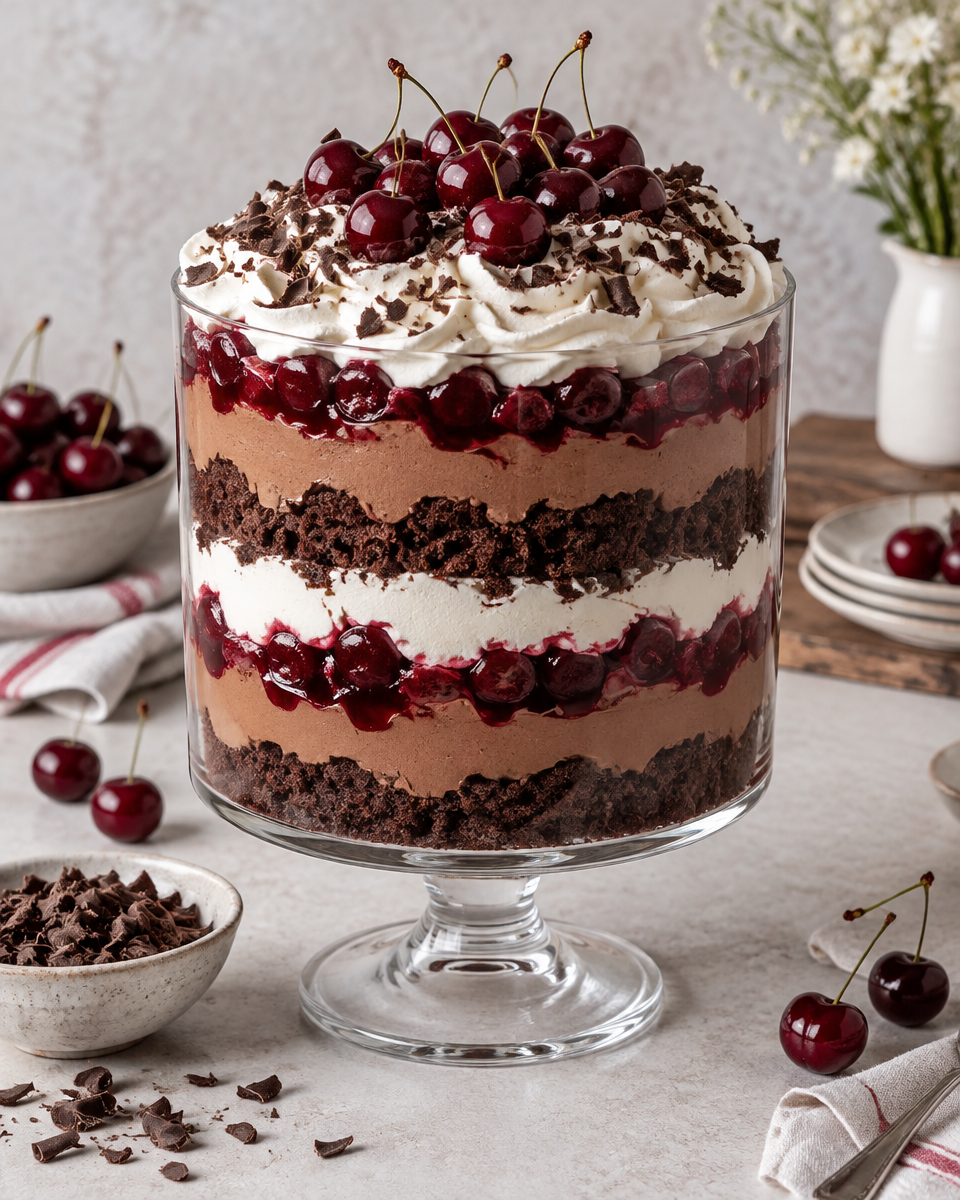 Easy Black Forest Trifle Recipe