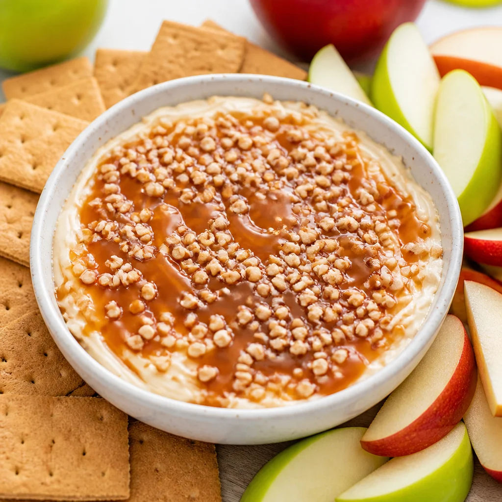 Easy Caramel Apple Cheesecake Dip — Cream Cheese Party