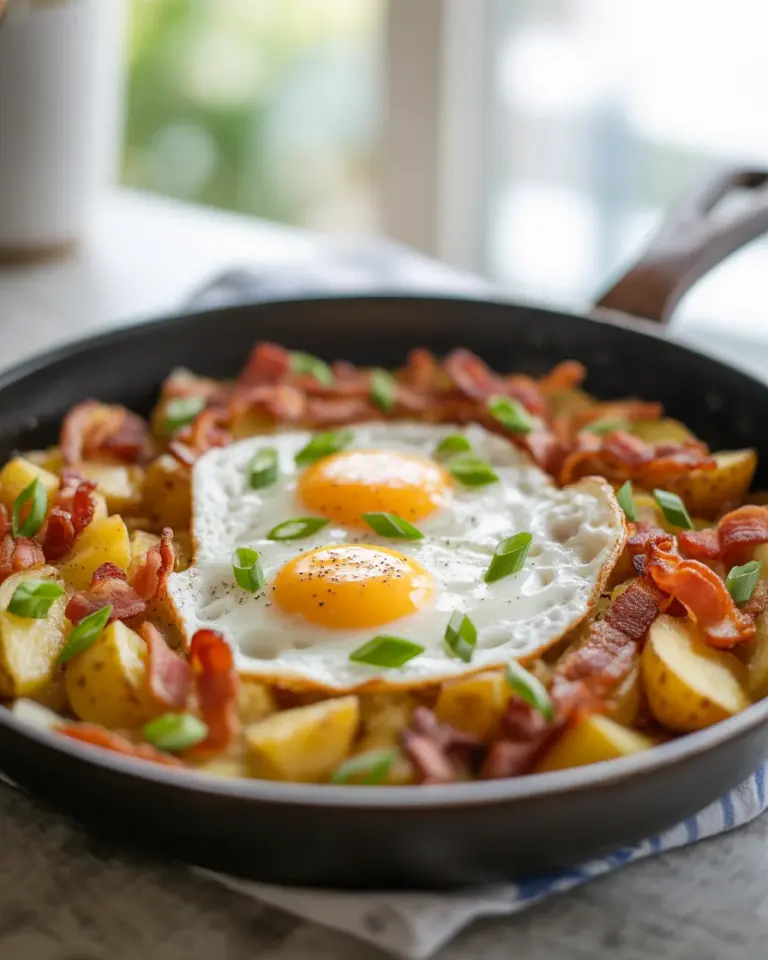 Easy Breakfast Skillet Recipe — Egg and Potato