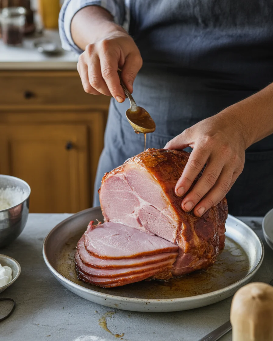 Easy Honey Baked Ham Recipe — Glazed Brown Sugar