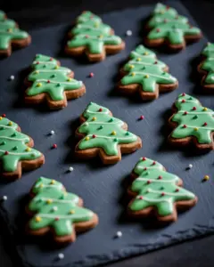 Deliciously Fun Gingerbread Christmas Tree Cookies