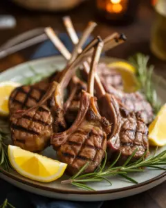 Rosemary Garlic Grilled Lamb Chops Recipe