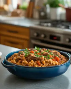 Deliciously Easy One-Pot Moussaka Beef Rice Pilaf Recipe
