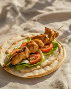 Easy Chicken Souvlaki with Tzatziki Recipe