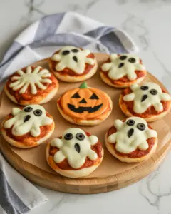 Spooky & Fun Halloween Mini Pizzas Your Kids Will Love!