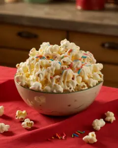 Deliciously Sweet Funfetti Marshmallow Popcorn Recipe