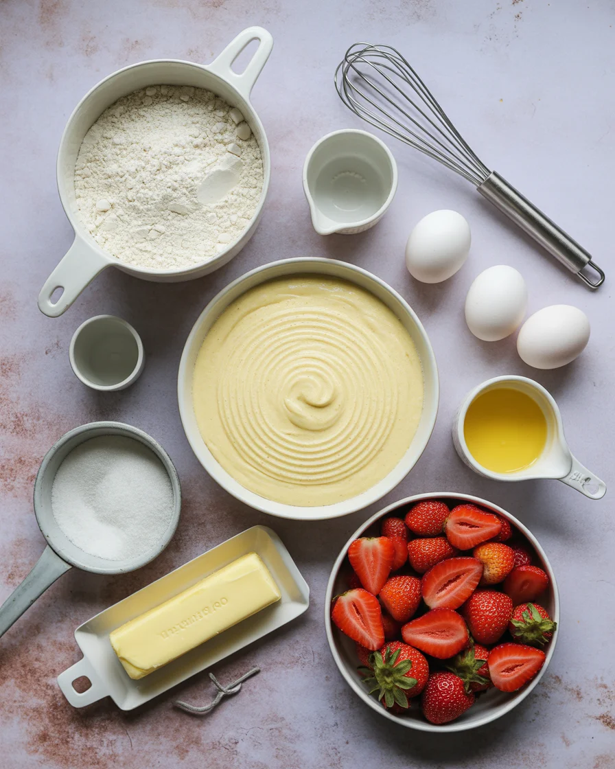 Deliciously Moist Vanilla Cake with Strawberry Filling Recipe