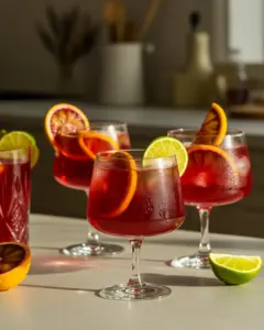 Refreshing Cranberry Blood Orange Non Alcoholic Sangria Recipe
