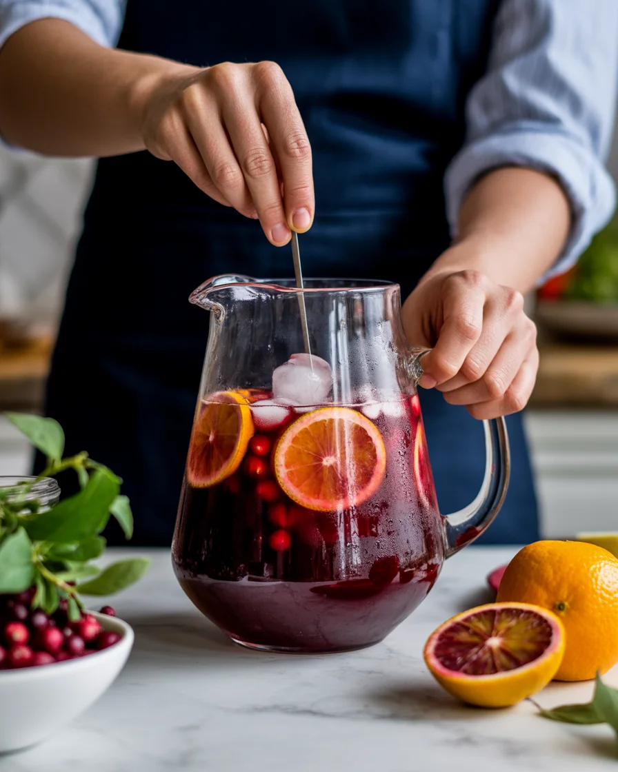 Cranberry Blood Orange Non Alcoholic Sangria
