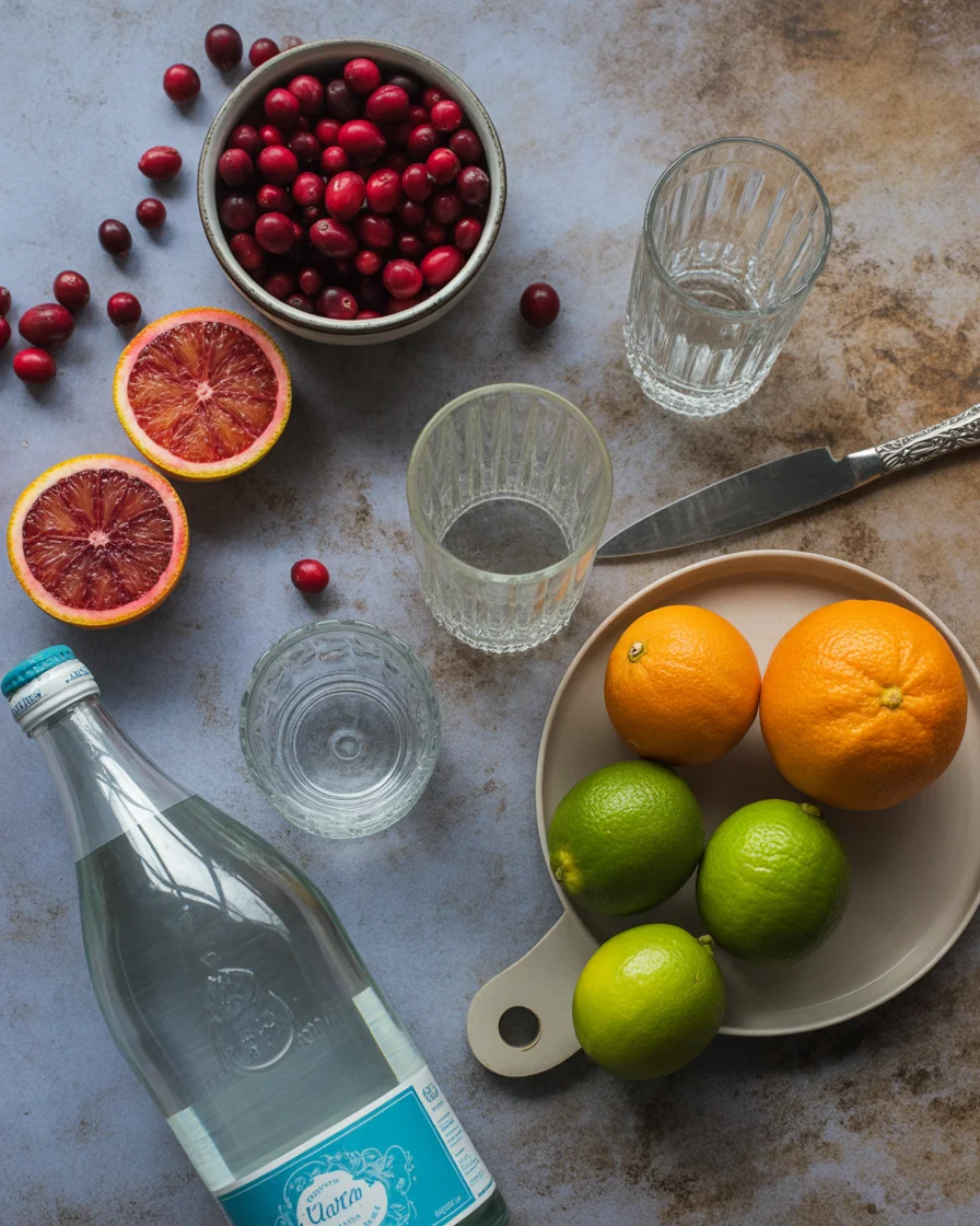 Refreshing Cranberry Blood Orange Non Alcoholic Sangria Recipe