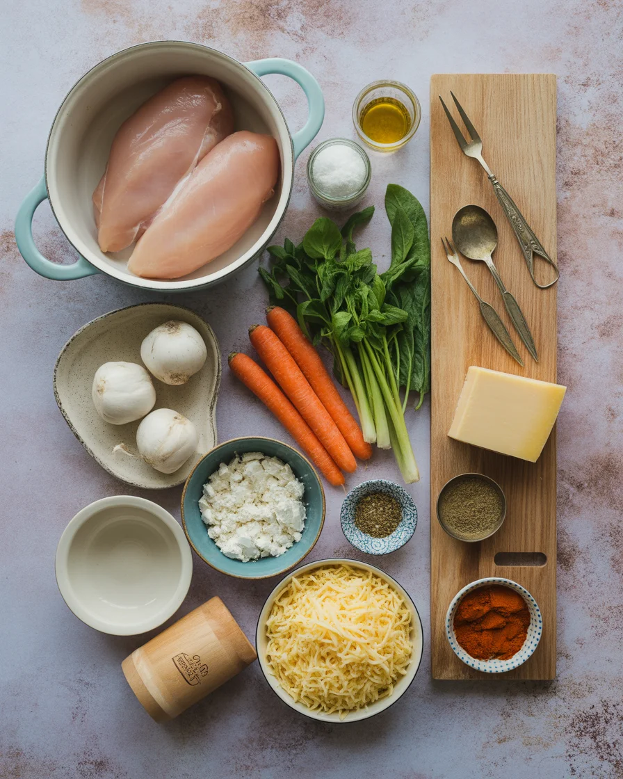 Cheesy Chicken Pot Pie with Biscuit Topping
