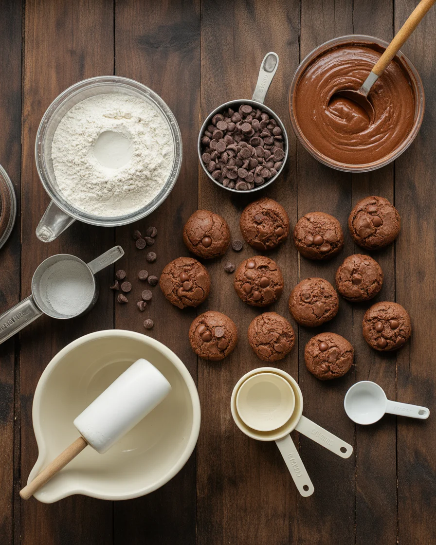 Chocolate Gooey Butter Cookies