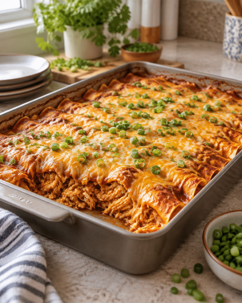 Easy Chicken Enchilada Casserole