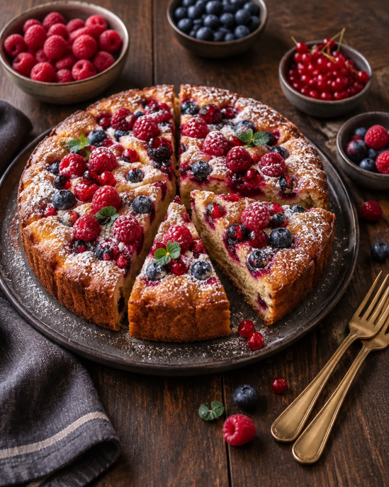 Easy Raspberry Lemon Cake — High Protein Recipe