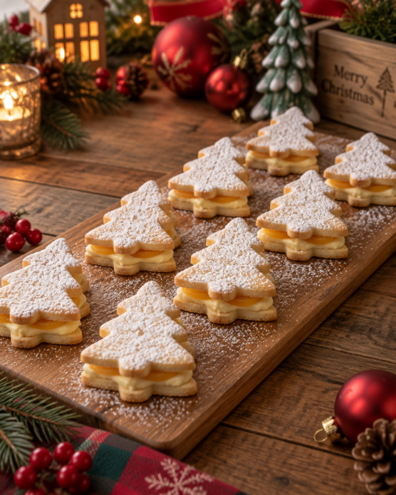Easy Christmas Tree Sandwiches