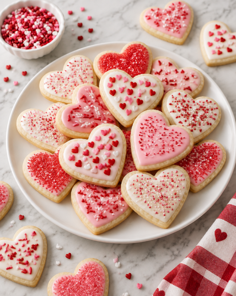 Easy Valentine Sugar Cookies — Sweetheart Recipe