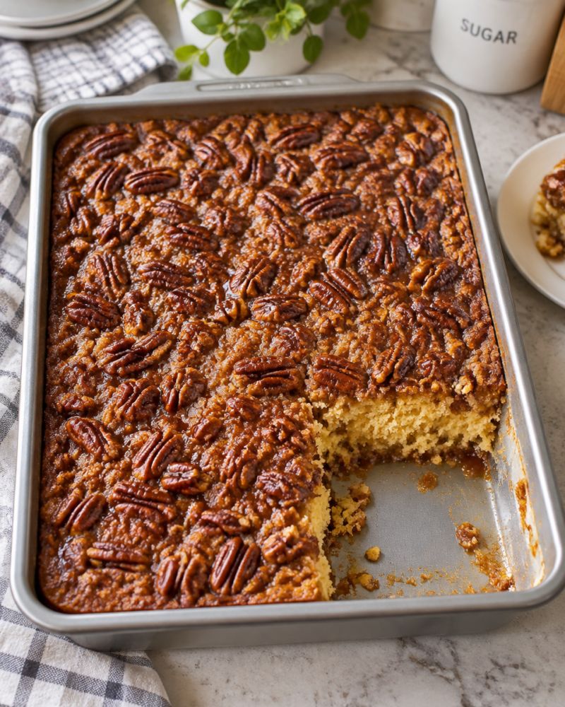 Easy Pecan Pie Dump Cake Recipe