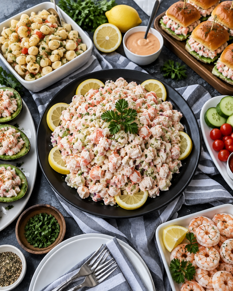 Easy Crab Salad Recipe — Imitation Seafood Salad