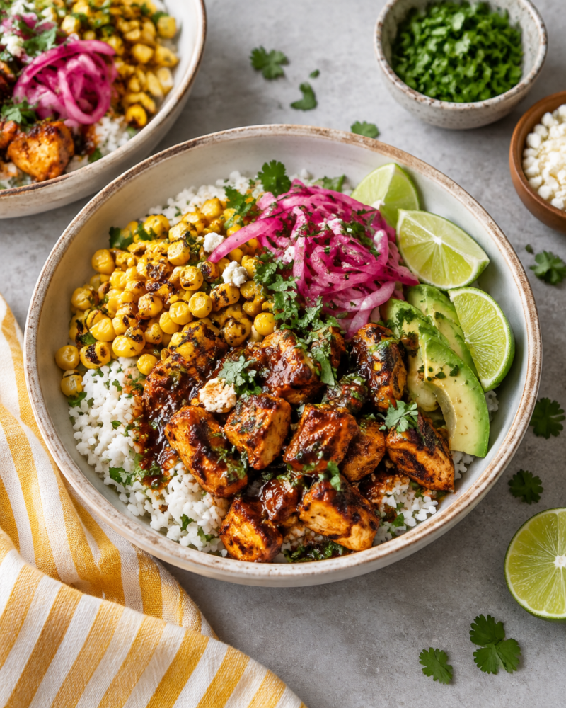 Easy Street Corn Chicken Rice Bowl