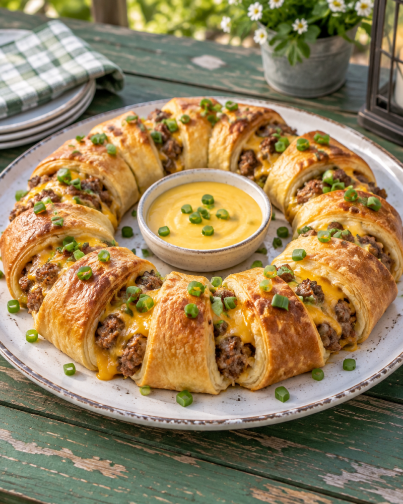 Easy Sausage Crescent Ring — Breakfast Recipe