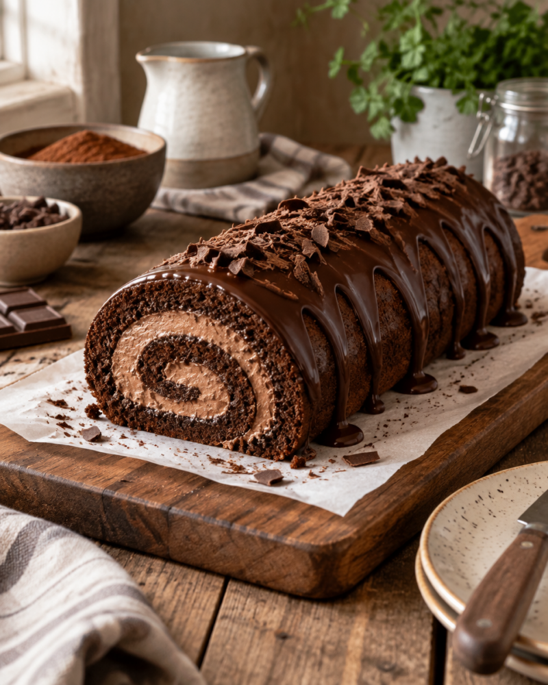 Easy Swiss Chocolate Cake — Moist Dark Recipe