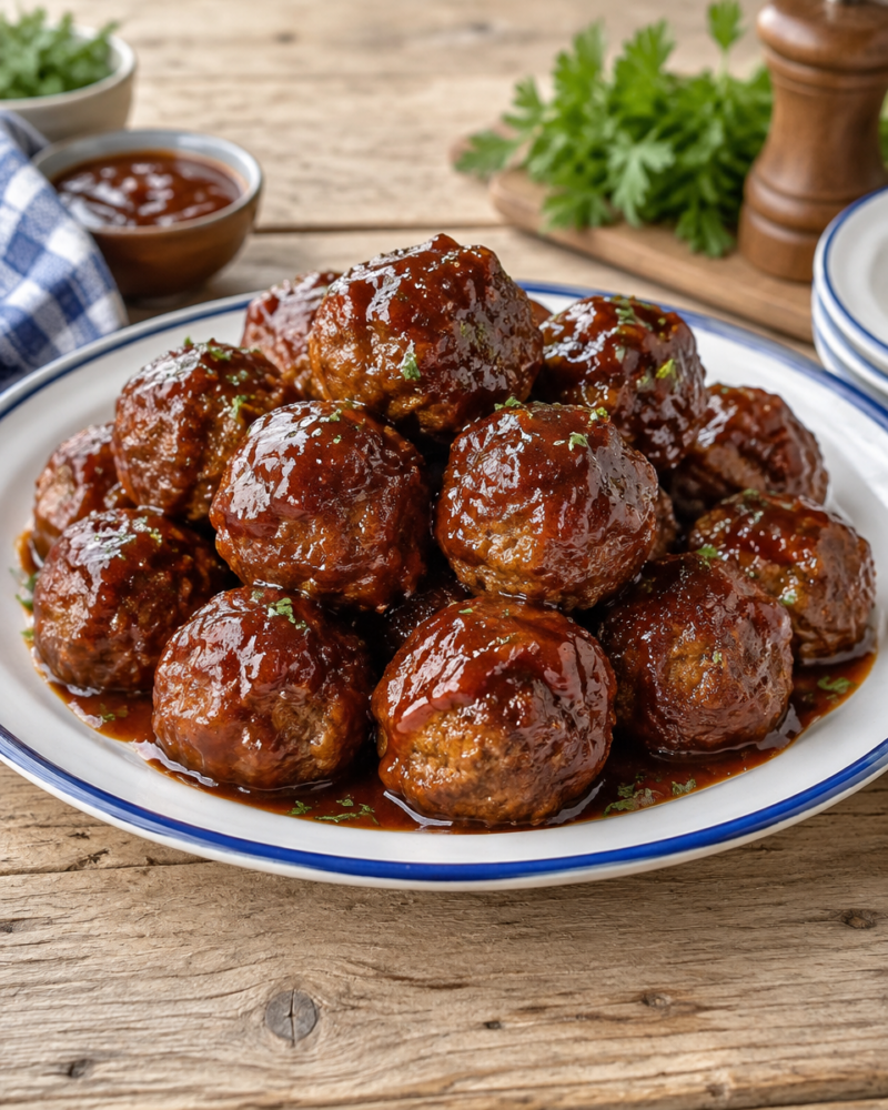Easy Grape Jelly Meatballs Recipe